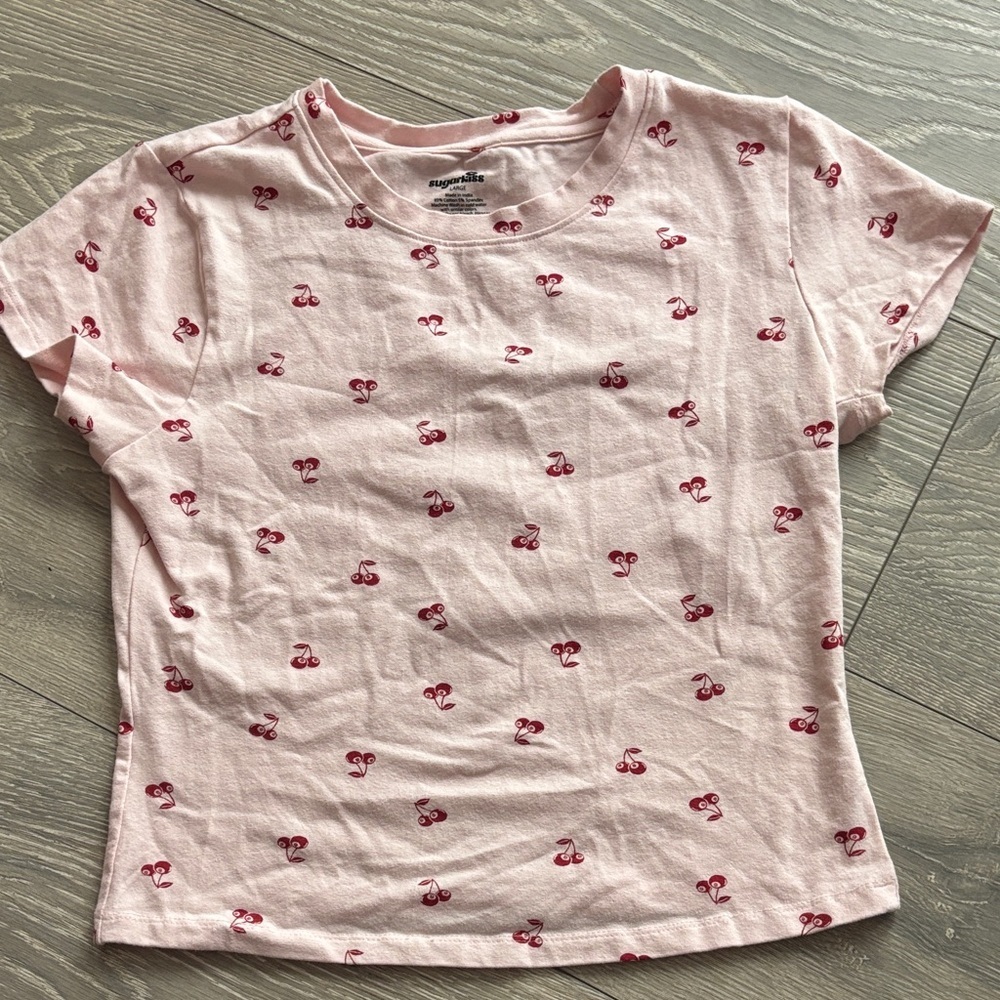 8 Ball Cheeries Crop Top